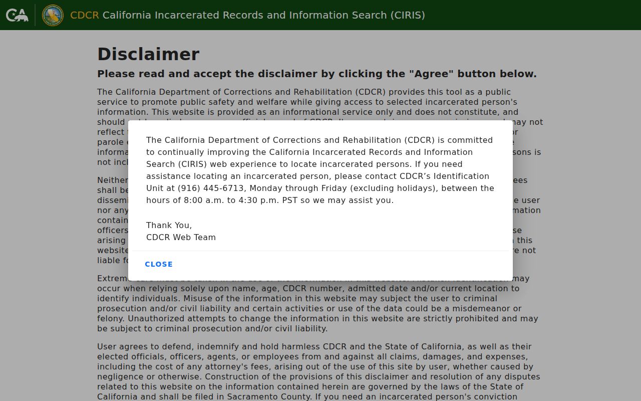 California incarcerated person locator referenced in Encinitas neighbors research